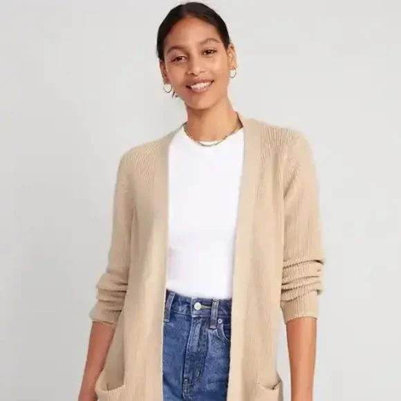 Old Navy Sweaters New Old Navy Textured Longline Openfront